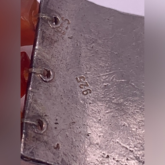 Silpada Extremely Rare Sterling & Carnelian Multi-Bead Unique Toggle Bracelet - Picture 10 of 17